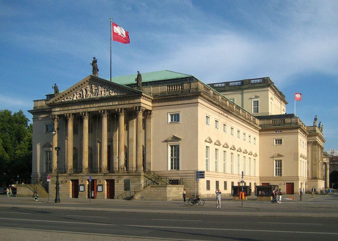The State Opera House Unter den Linden in Berlin-Mitte before the renovation.