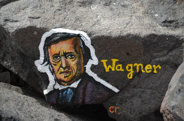 Richard Wagner image on a stome
